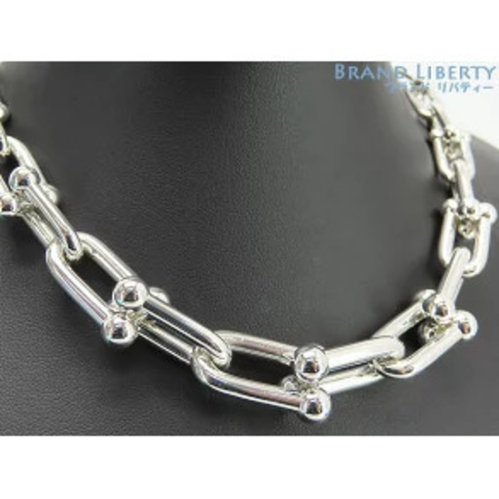 Tiffany Co Graduated Link Necklace Sterling Silver Choker Pendant